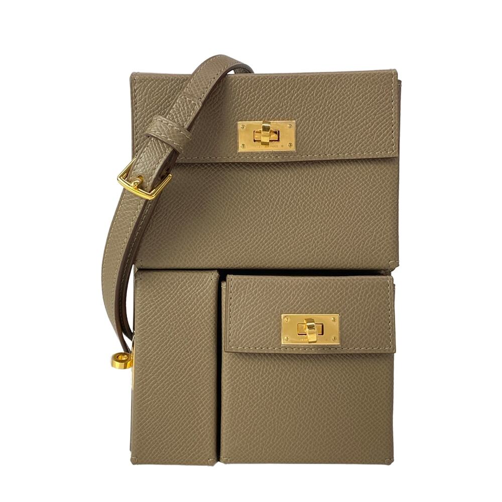 Hermès Kelly Multi-Pocket To-Go Shoulder Bag Leather Veau Epsom